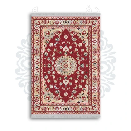 فرشینه از جنس پارچه هازان مخمل ترک طرح سنتی و مدرن برند دفه کد DAMG477