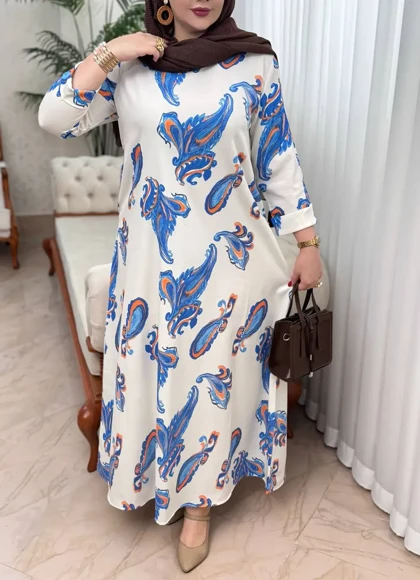 پیراهن ایتالیایی ترنج 3217