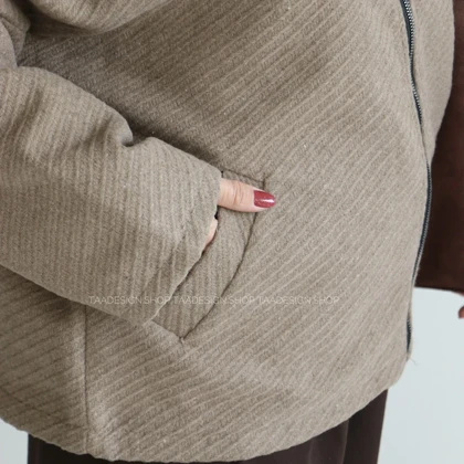 کت پشمی مدل براونی