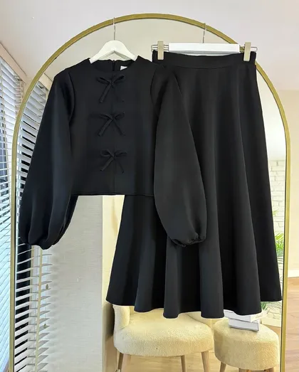 شومیز دامن عروسکی تناز کد 81213