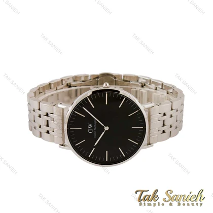 ساعت دنیل ولینگتون مردانه نقره ای مشکی DW-4420-42-G