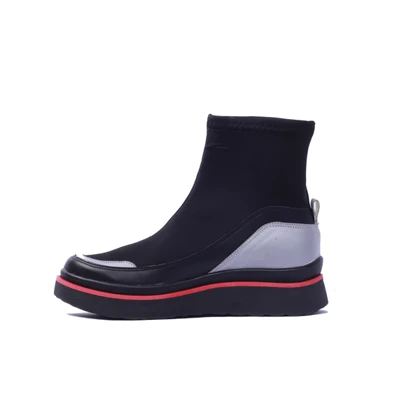 بوت CK جورابی_مشکی قرمز کد 1651