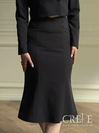 کت و دامن شش دکمه پرستو