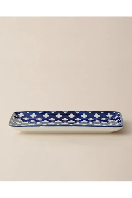 بشقاب سرو Madame Coco مدل Reve Bleu Raye Bone China