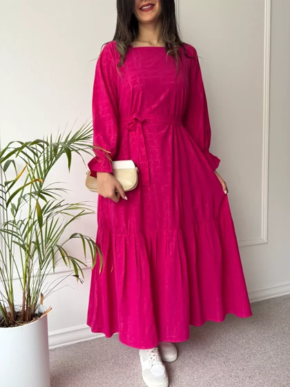 پیراهن حریر آستردار دنیز