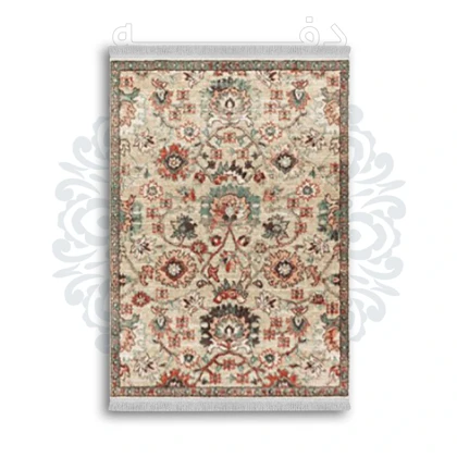 *جدید* فرشینه از جنس پارچه شانل مخمل ترک طرح فانتزی برند دفه کد 1873