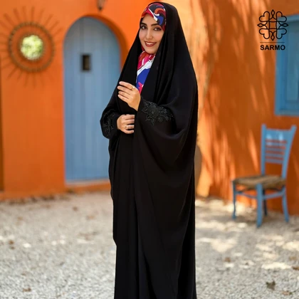 چادر دو گل کرپ ندای کره اصل