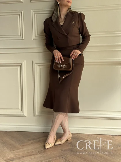 کت و دامن شش دکمه پرستو
