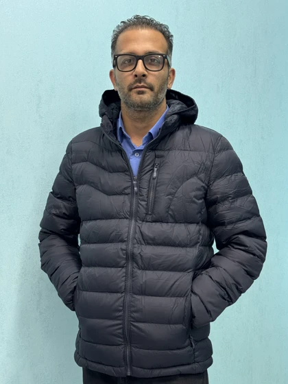 کاپشن پر مردانه رنگ سرمه ایی - پارچه ضدآب و با کیفیت