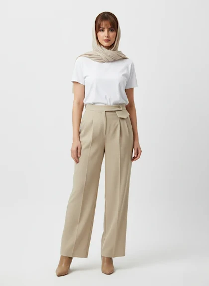 شلوار زنانه مازراتی کمر انگلیسی رجحانی rojhani2026