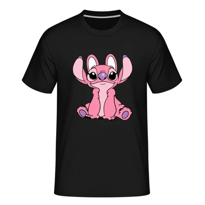 ست تیشرت دو نفره کاپلی طرح استیچ stich کد 2