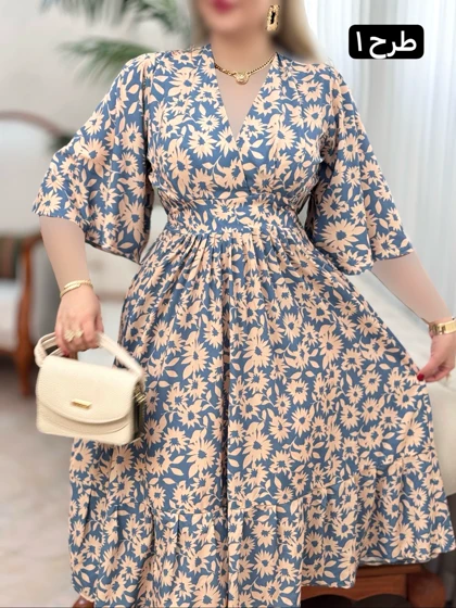 پیراهن فلور نرگس کد 1714