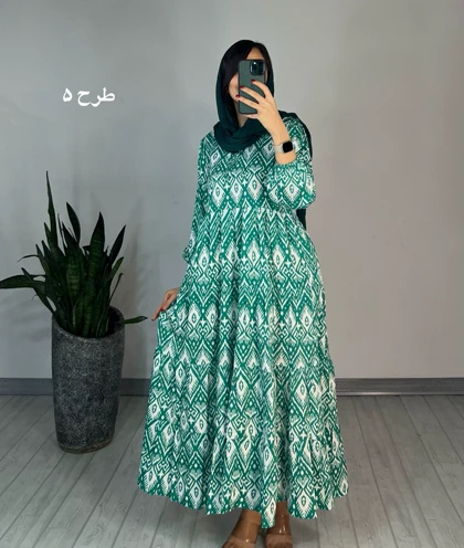 پیراهن طرحدار مزونی 56
