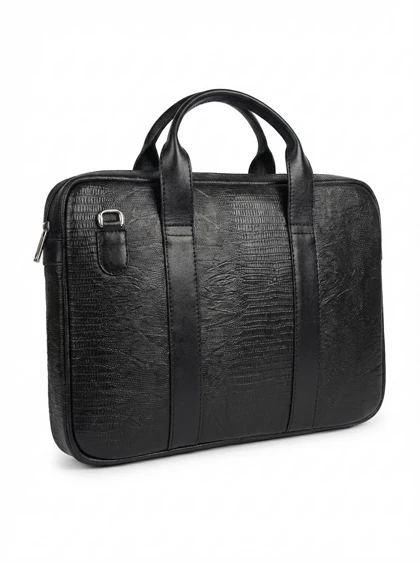 کیف اداری چرم طبیعی گاوی لیزارد