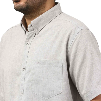 پیراهن آستین کوتاه لینن مردانه مدل 6215940