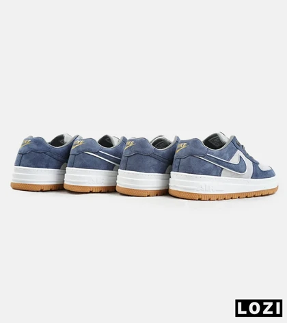 کفش کتانی مردانه و زنانه طوسی آبی NIKE AIR FORCE