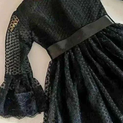 سارافون مشکی دخترانه