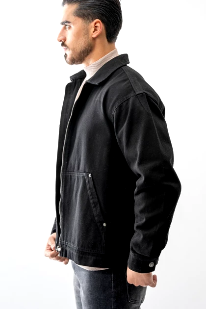 جکت جیب‌دار کتان مردانه