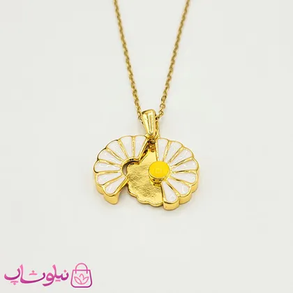 گردنبند دخترانه بازشو طرح گل طلایی