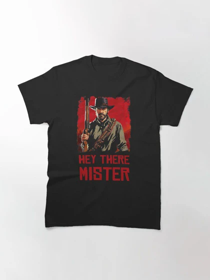 تیشرت بازی Red Dead Redemption | تیشرت رد دد ریدمپشن طرح HEY THERE MISTER - Arthur Morgan کد 159782