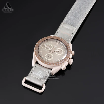 ساعت امگا سواچ طوسی Omega x Swatch Speedmaster GR