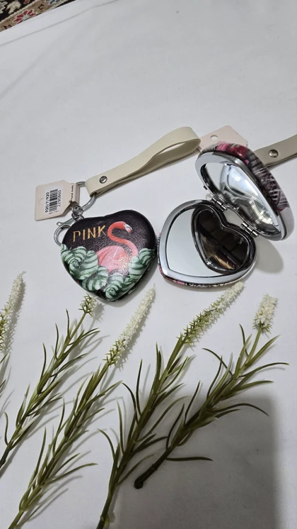 اینه اویز دار جاکلیدی دار دخترانه وزنانه