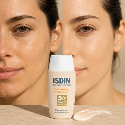 ضدآفتاب فیوژن واتر مجیک لایت ایزدین SPF50