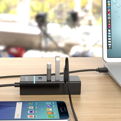 هاب USB 3.0 چهار پورت ORICO اوریکو مدل W6PH4-U3-V1