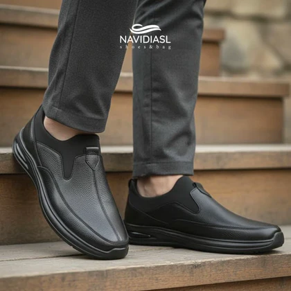 کفش مردانه چرم اسپرت طبی کد 6025025