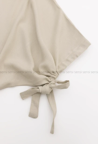 کت لینن آستین بندی کد1005676