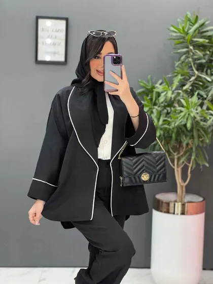 مانتو کتان لمه بغل چاک