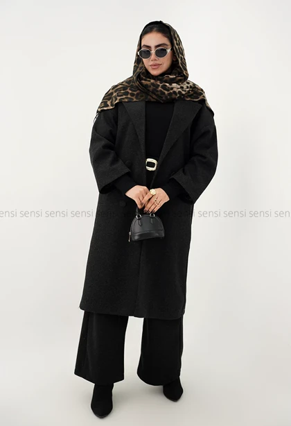 پالتو فوتر 4دکمه آستر دارکد1004548