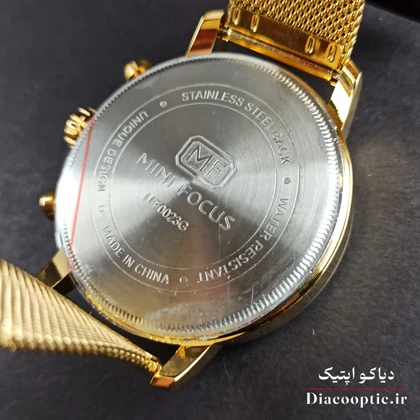 ساعت مچی مردانه اورجینال موتور ژاپن برند مینی فوکوس سه موتور مدل Mf0023G.05 بند حصیری