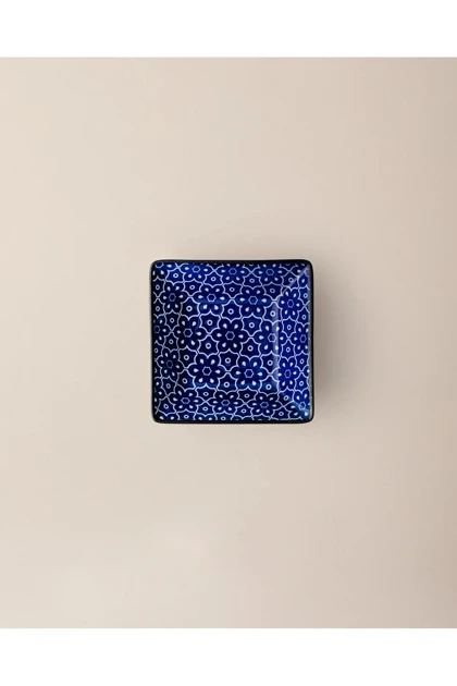 بشقاب سرو Madame Coco مدل Reve Bleu Mais از جنس Bone China - آبی/سفید