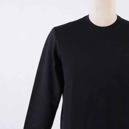 پلیور بافت یقه گرد مشکی مردانه