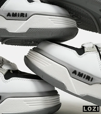 کفش کتانی سفید مشکی AMIRI MA2 Leather