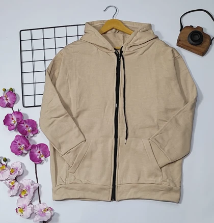 سویشرت کلاهدار داخل کرکی مدل ویانا کد 40201