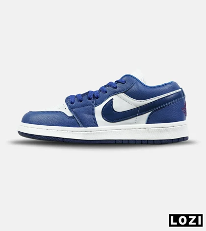 کفش کتانی مردانه و زنانه آبی سفید NIKE AIR JORDAN مدل 8275