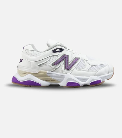 کفش کتانی مردانه و زنانه سفید بنفش NEW BALANCE 9060