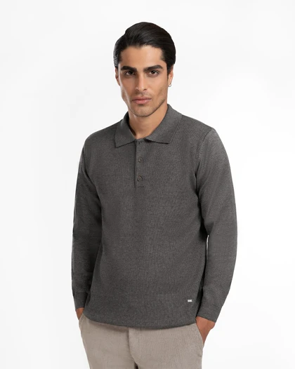 پلیور بافت مردانه سه دکمه کد M0903