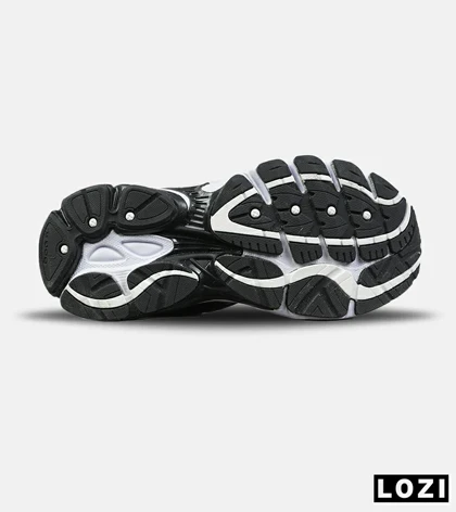 کفش کتانی مردانه و زنانه مشکی سفید Saucony pro grid omni 9 مدل 8640