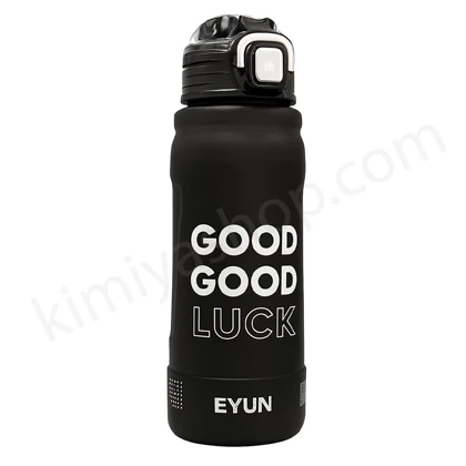 قمقمه ورزشی EYUN مدل Good Luck نی دار طوسی ظرفیت 1 لیتر