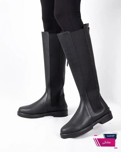 بوت زنونه چرم دو طرف کش ZARA