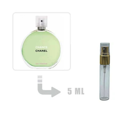 دکانت عطر ادکلن شنل چنس اوفرش سبز زنانه 5 میل اصلی Chanel Chance Eau Fraiche for Woman 5ml