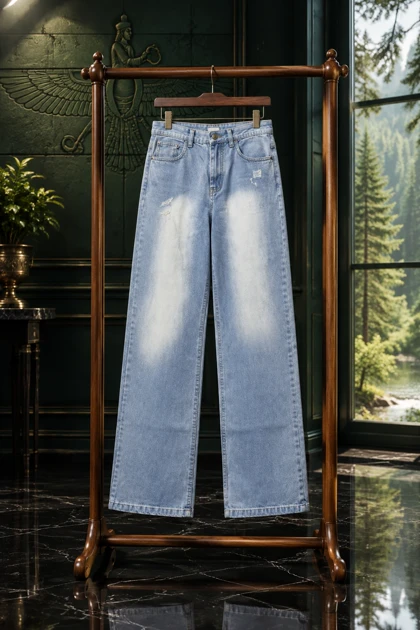 شلوار جین نیم بگ برند ZARA