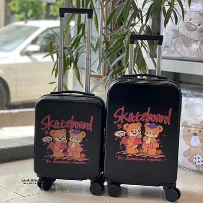 چمدان بچگانه طرح SKATEBOARD مشکی