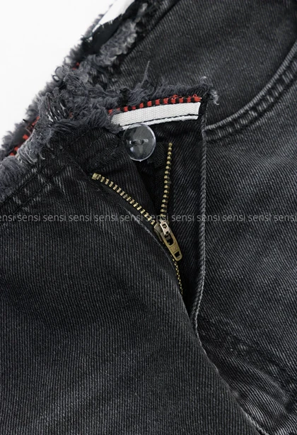 شلوار جین wide legلبه ریش کد1003049