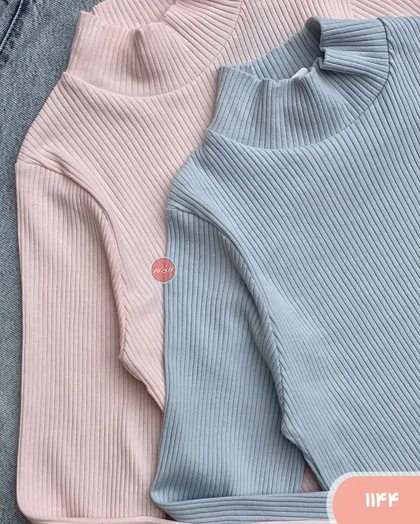 بلوزکرکره ای یقه پنج سانت 1144