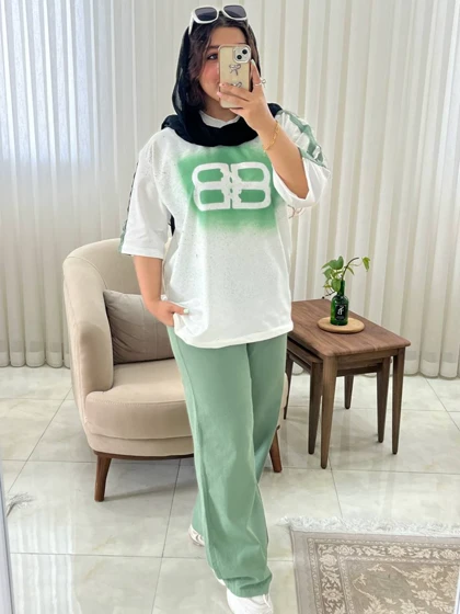 ست زنانه و دخترانه اسپرت بیرونی کد 451