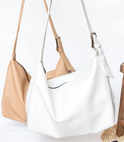 کیف دوشی زنانه بزرگ شل مدل آذر